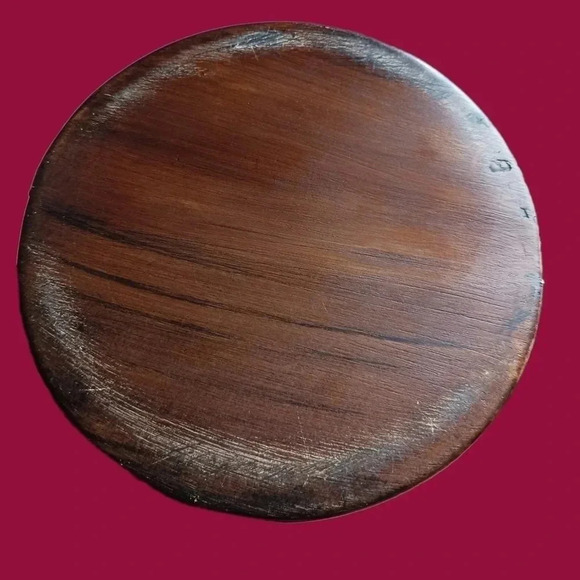 -Treasure craft cookie jar cylinder apples and leaves brown and green - Picture 9 of 9